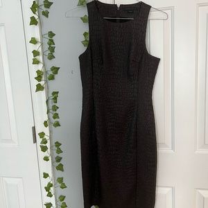 WORTH Croc Textured Dress Size 4